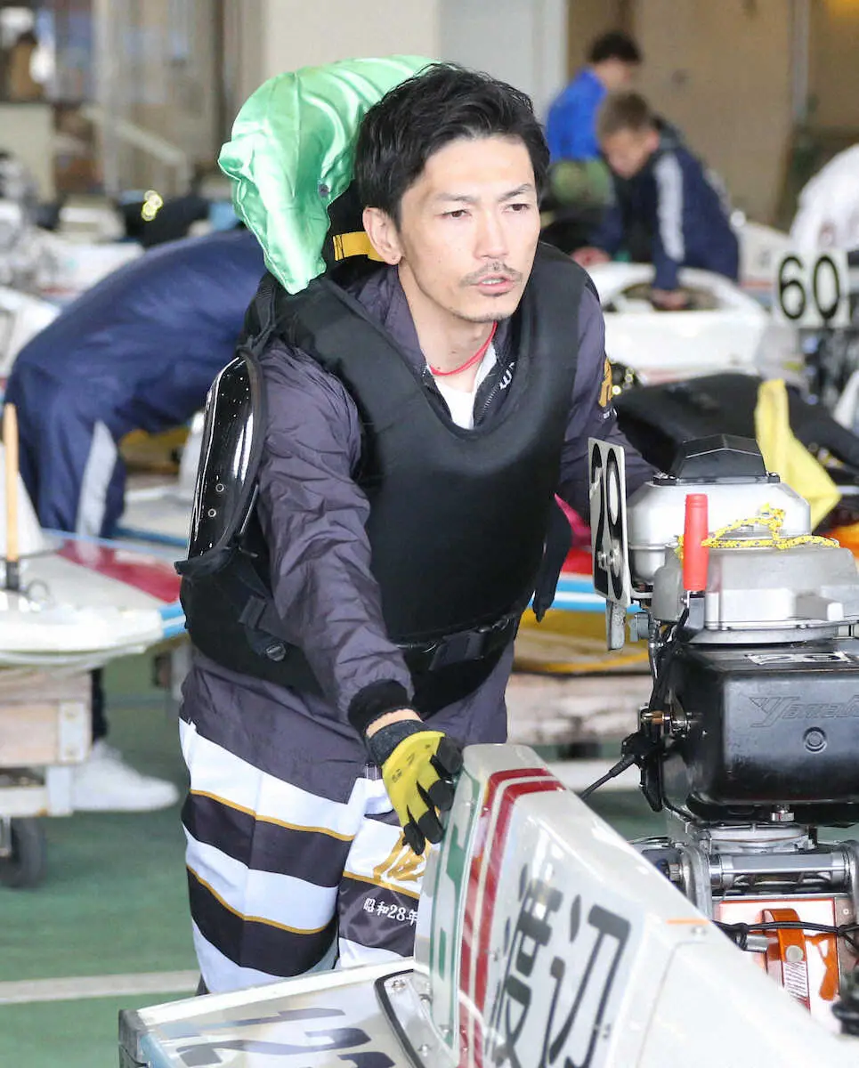 福岡で今年4回の優勝戦進出がある渡辺浩司（撮影・成瀬　徹）　
