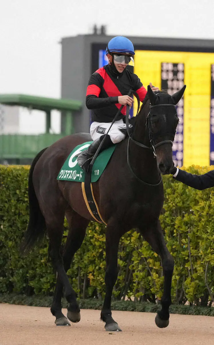 ＜中山11R　中山牝馬S＞3着でレースを終えたクリスマスパレード（撮影・郡司　修）